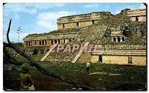Bild des Verkufers fr Carte Postale Ancienne El Palasio En La Zona Arqueologica De Sayil the Place Sayil Yucatan Mexico Mexique Mexico zum Verkauf von CPAPHIL
