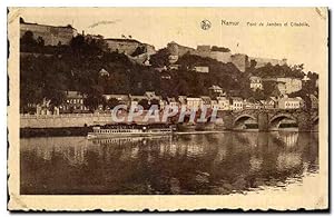 Carte Postale Ancienne Namur Pont de Jambes et Citadelle
