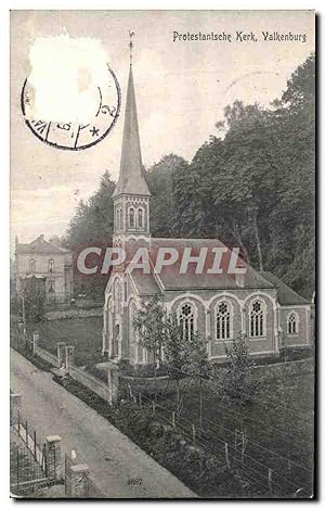 Carte Postale Ancienne Protestantsche Kerk Valkenburg