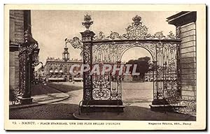 Image du vendeur pour Carte Postale Ancienne Nancy Place Stanislas Une Des Plus Belles D'Europe mis en vente par CPAPHIL