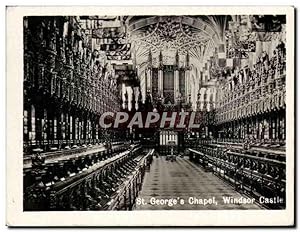 Bild des Verkufers fr Carte Postale Ancienne St Georges Chapel windsor Castle zum Verkauf von CPAPHIL