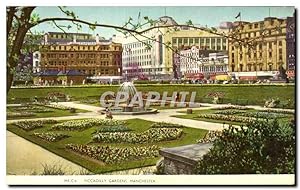 Carte Postale Ancienne Piccadilly Gardens Manchester