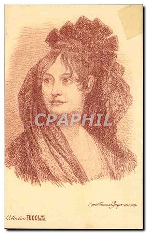 Bild des Verkufers fr Carte Postale Ancienne Goya FEmme zum Verkauf von CPAPHIL