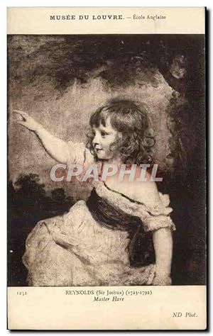 Seller image for Carte Postale Ancienne Reynolds Master Hare Musee du Louvre Paris for sale by CPAPHIL