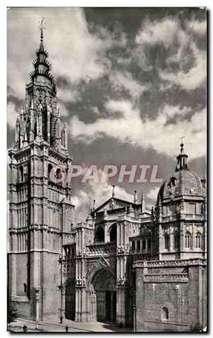 Imagen del vendedor de Carte Postale Ancienne Toledo Catedral Fachada principal FAcade principale Main front a la venta por CPAPHIL