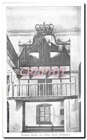 Bild des Verkufers fr Carte Postale Ancienne Bamboo Organ Las Rizal Philiphines zum Verkauf von CPAPHIL
