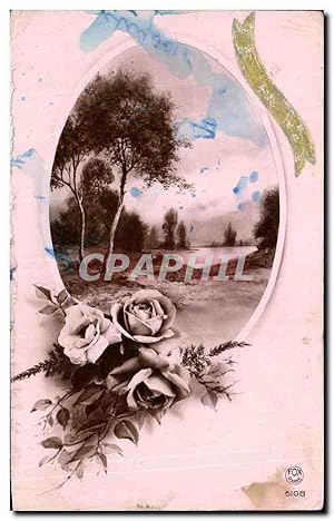 Carte Postale Ancienne Fantaisie Fleurs