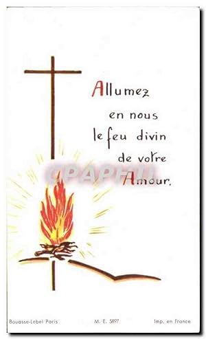 Bild des Verkufers fr Image pieuse Communion Marie-Pierrette Coeuru Eglise de St Colomb 1964 zum Verkauf von CPAPHIL