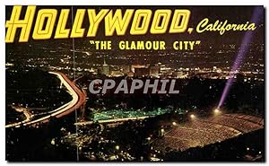 Seller image for Carte Postale Ancienne Spectacular Night View From Mulholland Drive of Scintillating Hollywood California for sale by CPAPHIL