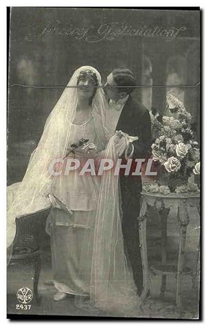 Image du vendeur pour Reproduction La mariee etait en blanc Mariage Wedding mis en vente par CPAPHIL
