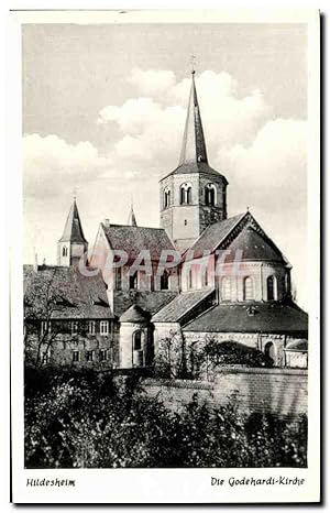 Carte Postale Ancienne Hildesheim die Godehardi Kirche