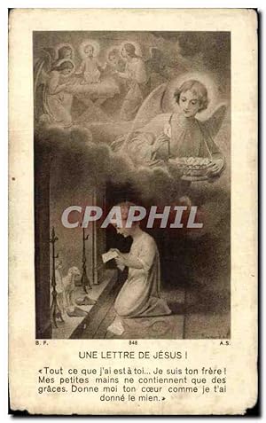 Image du vendeur pour Image pieuse Une Lettre De Jesus mis en vente par CPAPHIL