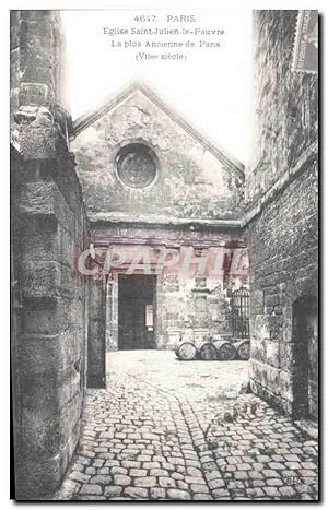 Bild des Verkufers fr Reproduction Paris Eglise Saint Julien Le Pauvre La Plus Ancienne de Paris zum Verkauf von CPAPHIL