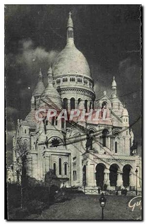 Image du vendeur pour Carte Postale Ancienne Paris Et Ses Merveilles Basilique Du Sacre Coeur De Montmabtre Et Le Funiculaire mis en vente par CPAPHIL