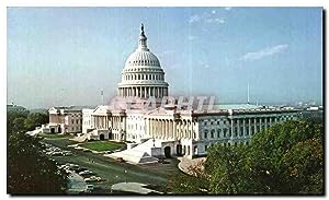 Imagen del vendedor de Carte Postale Ancienne United States Capitol Sharp against the skyline on a hilltop stands the National Capitol a la venta por CPAPHIL