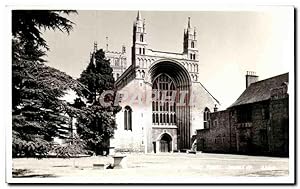 Carte Postale Ancienne Tewkesbury Abbey West Front