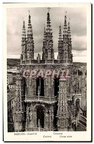 Carte Postale Ancienne Burgos Catedral Crucero Croisee Cross aisle