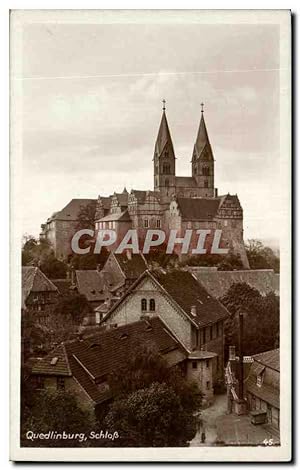Carte Postale Ancienne Quedlinburg schloss