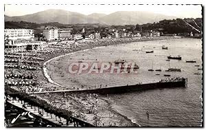 Seller image for Carte Postale Ancienne St Jean de Luz La plage La Rhune for sale by CPAPHIL