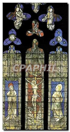 Imagen del vendedor de Carte Postale Semi Moderne Cathdrale Saint Corentin Quimper Vitrail d'Axe La crucifixion a la venta por CPAPHIL