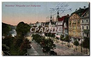 Carte Postale Ancienne Dusseldorf Konigsallée and Stadtgraben