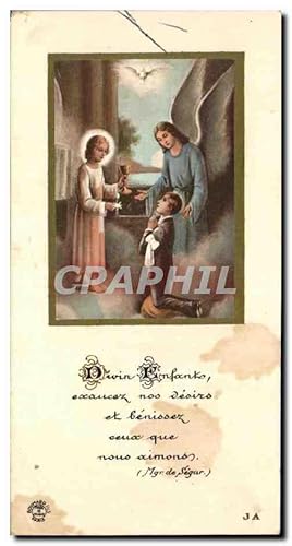 Seller image for Image Souvenir de ma communion solennelle faite en l glise de lehon Alain Jan 1958 for sale by CPAPHIL