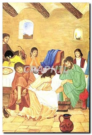 Imagen del vendedor de Image pieuse Jesus lave les pieds de ses disciple jean a la venta por CPAPHIL