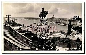 Image du vendeur pour Carte Postale Ancienne Budapest Kilatus a kiralyi var kertjebol Aussicht vom Burggarten vue du parc mis en vente par CPAPHIL