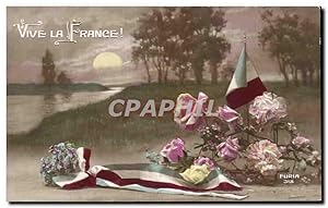 Bild des Verkufers fr Carte Postale Ancienne Fantaisie Vive La France Miltiaria zum Verkauf von CPAPHIL