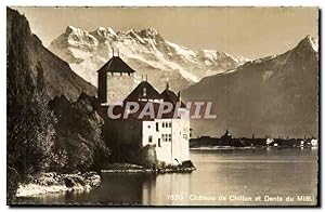 Bild des Verkufers fr Carte Postale Ancienne Chteau de Chillon et Dents du Midi zum Verkauf von CPAPHIL