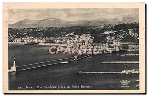 Carte Postale Ancienne Nice vue générale prise du Mont Boron