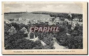 Bild des Verkufers fr Carte Postale Ancienne Wiesbaden Nerotal Anlagen Parc du mont de Neron Park of the mount of Nero zum Verkauf von CPAPHIL