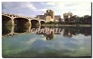 Carte Postale Ancienne Skyline From Kirby Park Showing Sterling Hôtel and Market Wilkes Barre