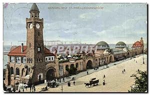 Bild des Verkufers fr Carte Postale Ancienne Hamburg neue st pauli landungsbrucke zum Verkauf von CPAPHIL