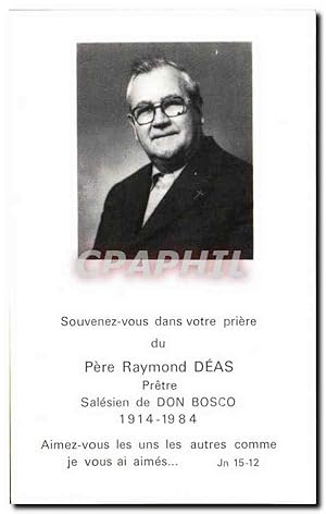 Image du vendeur pour Image Raymond Deas Pretre Salesien de Don Bosco mis en vente par CPAPHIL