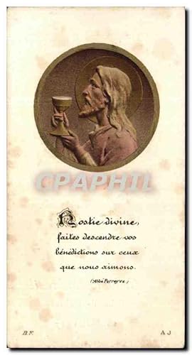 Bild des Verkufers fr Image pieuse Jesus Roland Dubreuil Eglise de Collinee 1947 zum Verkauf von CPAPHIL