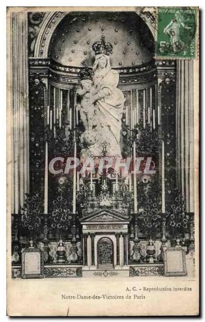 Imagen del vendedor de Carte Postale Ancienne Paris Notre Dame des Victoires de Paris a la venta por CPAPHIL