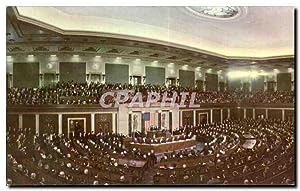 Imagen del vendedor de Carte Postale Ancienne Joint Session Of Congreess THe United States Senate and house Kennedy a la venta por CPAPHIL
