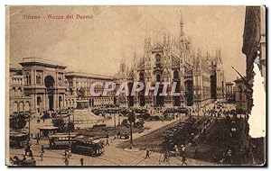 Seller image for Carte Postale Ancienne Milano Piazza del Duomo for sale by CPAPHIL