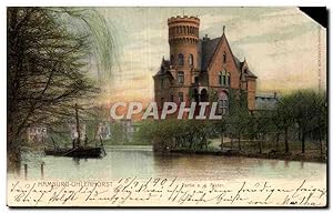 Carte Postale Ancienne Hamburg Uhlenhorst Bateau