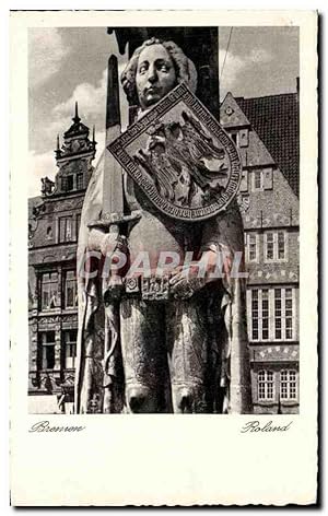 Carte Postale Ancienne Bremen Roland