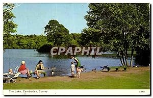 Carte Postale Ancienne The Lake Camberley Surrey