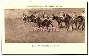 Image du vendeur pour Carte Postale Ancienne Collection Mrs Chestier Beatty Londres Degas Aux courses avant le depart Hippisme Chevaux Horses mis en vente par CPAPHIL