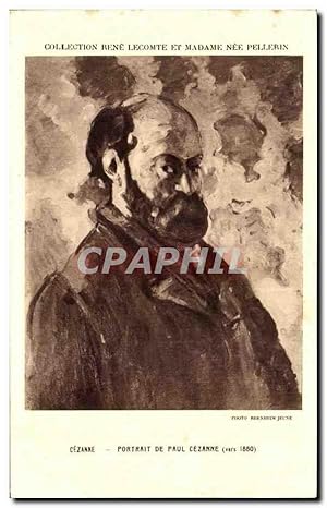 Bild des Verkufers fr Carte Postale Ancienne Collection Rene Lecomte Et Madame Nee Pellerin Cezanne Portait De Paul Cezanne zum Verkauf von CPAPHIL