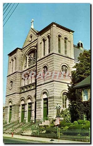 Image du vendeur pour Carte Postale Ancienne John The Baptist Roman Catholic Church Merrimac Street Lowell Mass mis en vente par CPAPHIL