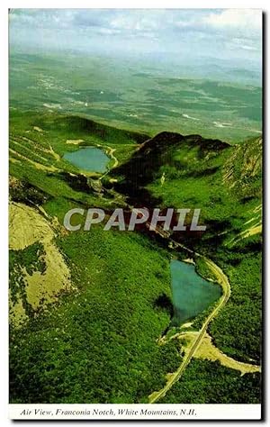 Carte Postale Ancienne Air View Franconia Notch White Mountains