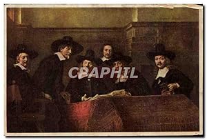 Image du vendeur pour Carte Postale Ancienne Rembrandt Staalmeesters Les Syndics des Drapiers mis en vente par CPAPHIL