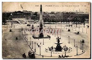 Seller image for Carte Postale Ancienne Paris La Place de la Concorde for sale by CPAPHIL