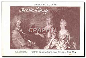 Image du vendeur pour Image Musee Du Louvre Chocolat Vinay Largilliere Portrait de Largilliere de sa femme et de sa fille mis en vente par CPAPHIL