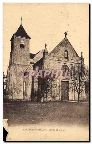 Bild des Verkufers fr Carte Postale Ancienne Nanteuil les Meaux Eglise St Georges zum Verkauf von CPAPHIL